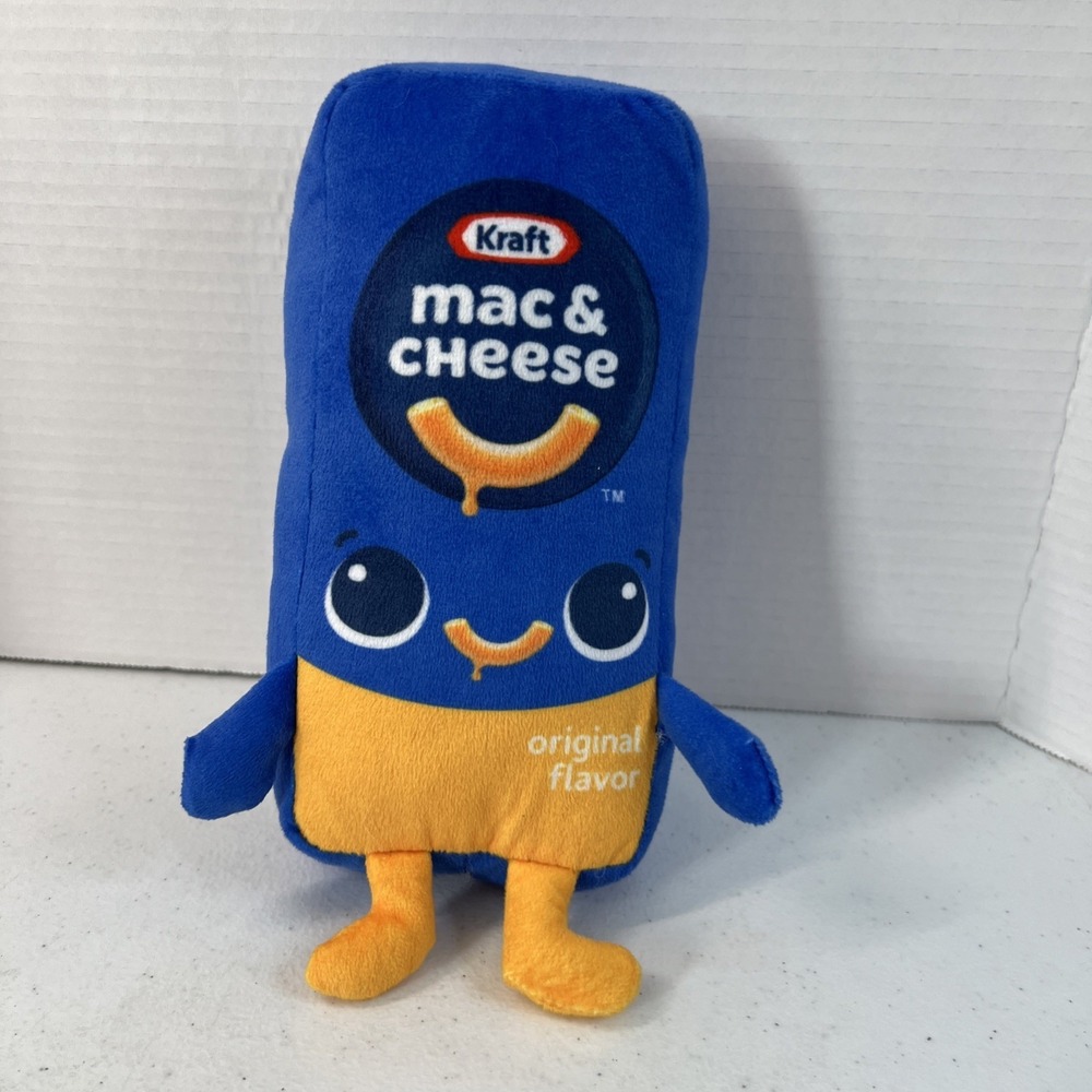 Kraft Mac‎ & Cheese Box Plush Stuffed Animal 9" Novelty Toy Original Flavor 2024